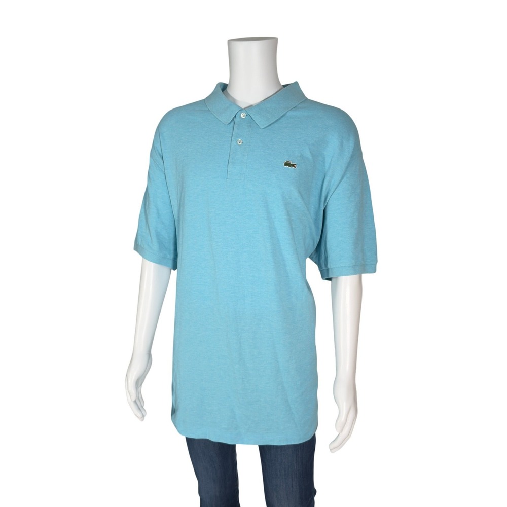 Lacoste Classic Fit Mens Polo Shirt Teal Short Sleeve Sz 4XLB